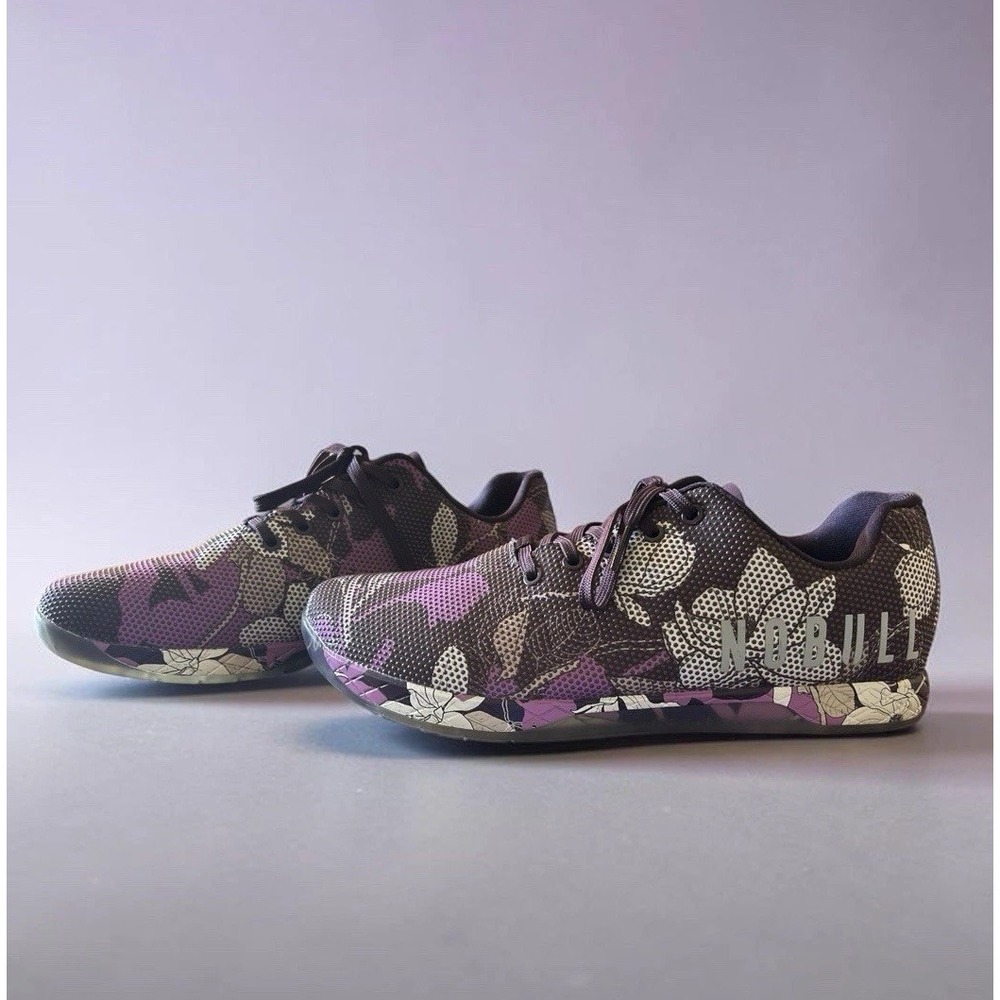 NOBULL Magnolia Shoes Women's US SZ 14.5 Men's SZ 13 Purple Floral CrossFit